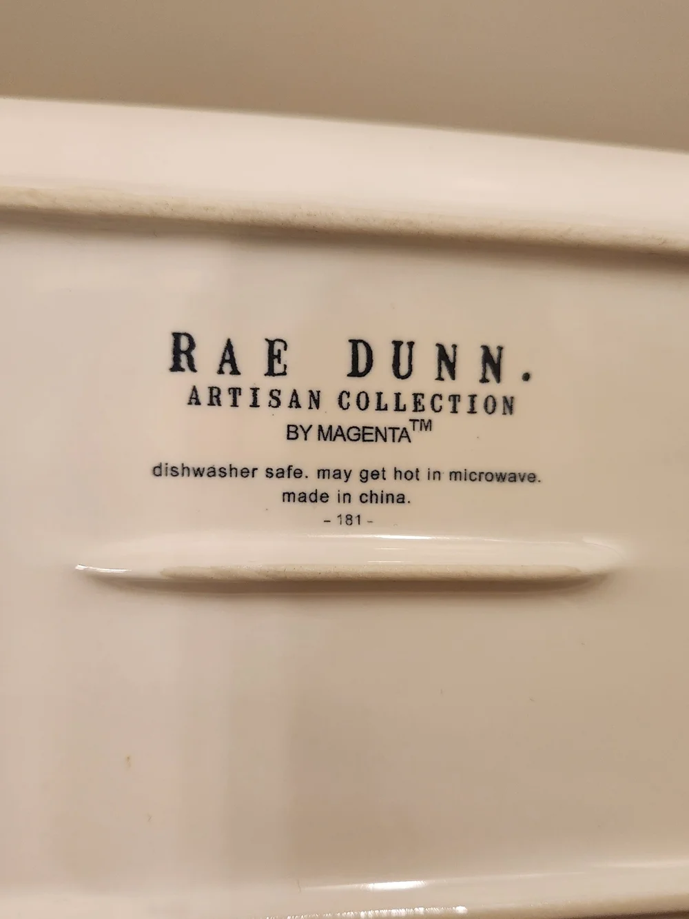 Rae Dunn Artisan Collection Ceramic 'SPREAD' Butter Dish From Magenta